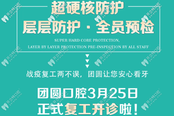 復診通知|重慶牙科終于開門啦~硬核防護讓您安心看牙！